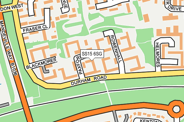 SS15 6SG map - OS OpenMap – Local (Ordnance Survey) SS15 6SG map - OS OpenMap – Local (Ordnance Survey)