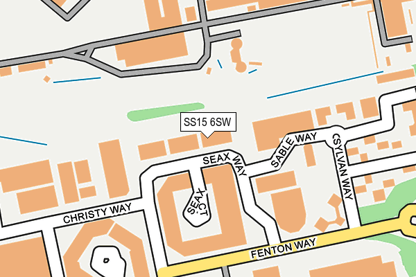 SS15 6SW map - OS OpenMap – Local (Ordnance Survey) SS15 6SW map - OS OpenMap – Local (Ordnance Survey)