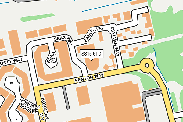 SS15 6TD map - OS OpenMap – Local (Ordnance Survey) SS15 6TD map - OS OpenMap – Local (Ordnance Survey)
