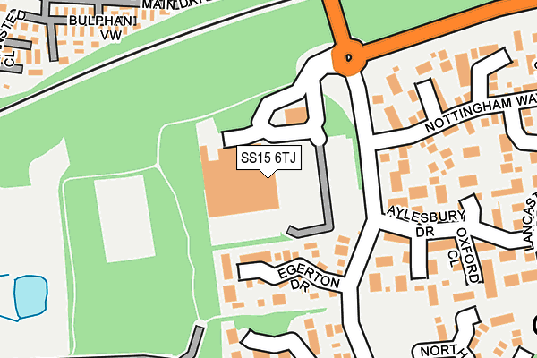 SS15 6TJ map - OS OpenMap – Local (Ordnance Survey) SS15 6TJ map - OS OpenMap – Local (Ordnance Survey)