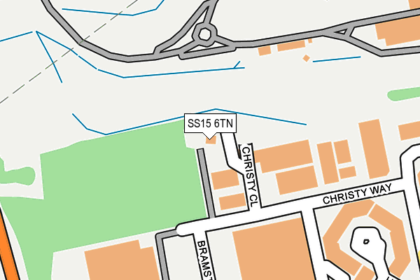 SS15 6TN map - OS OpenMap – Local (Ordnance Survey) SS15 6TN map - OS OpenMap – Local (Ordnance Survey)