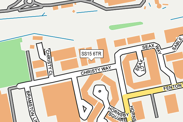 SS15 6TR map - OS OpenMap – Local (Ordnance Survey) SS15 6TR map - OS OpenMap – Local (Ordnance Survey)