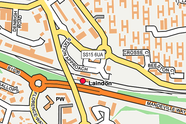 SS15 6UA map - OS OpenMap – Local (Ordnance Survey) SS15 6UA map - OS OpenMap – Local (Ordnance Survey)