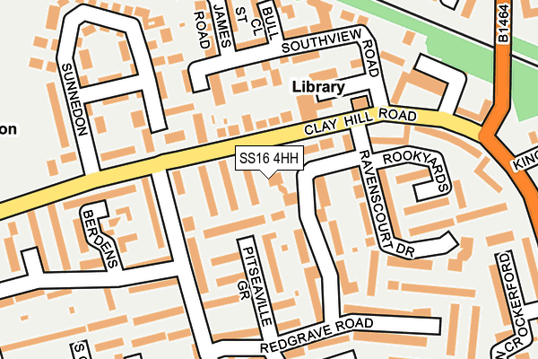 SS16 4HH map - OS OpenMap – Local (Ordnance Survey) SS16 4HH map - OS OpenMap – Local (Ordnance Survey)