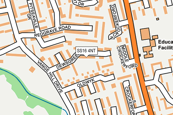 SS16 4NT map - OS OpenMap – Local (Ordnance Survey) SS16 4NT map - OS OpenMap – Local (Ordnance Survey)