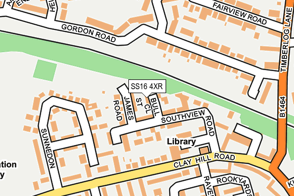 SS16 4XR map - OS OpenMap – Local (Ordnance Survey) SS16 4XR map - OS OpenMap – Local (Ordnance Survey)