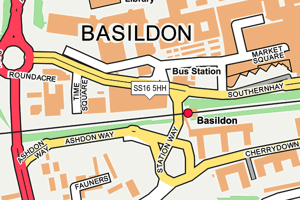 SS16 5HH map - OS OpenMap – Local (Ordnance Survey) SS16 5HH map - OS OpenMap – Local (Ordnance Survey)