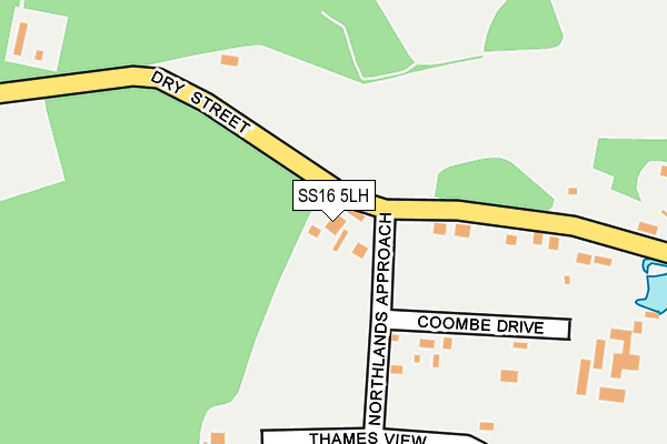 SS16 5LH map - OS OpenMap – Local (Ordnance Survey) SS16 5LH map - OS OpenMap – Local (Ordnance Survey)