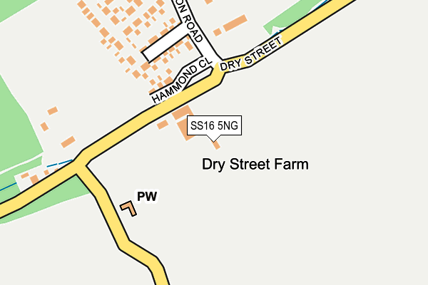 SS16 5NG map - OS OpenMap – Local (Ordnance Survey) SS16 5NG map - OS OpenMap – Local (Ordnance Survey)