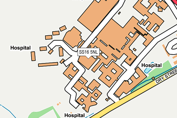 SS16 5NL map - OS OpenMap – Local (Ordnance Survey) SS16 5NL map - OS OpenMap – Local (Ordnance Survey)