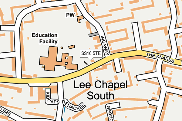SS16 5TE map - OS OpenMap – Local (Ordnance Survey) SS16 5TE map - OS OpenMap – Local (Ordnance Survey)
