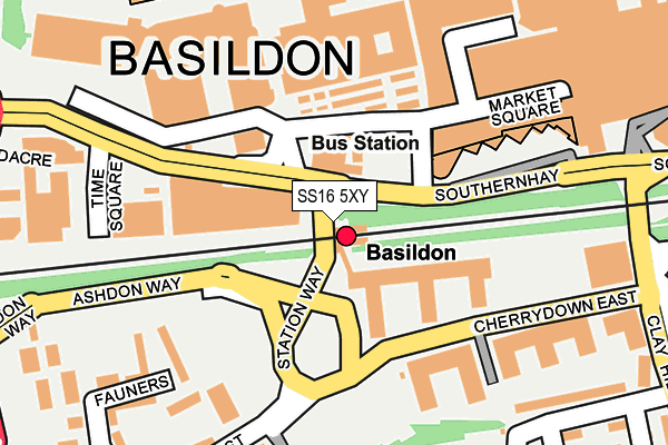 SS16 5XY map - OS OpenMap – Local (Ordnance Survey) SS16 5XY map - OS OpenMap – Local (Ordnance Survey)