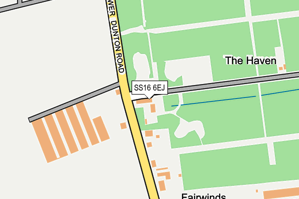 SS16 6EJ map - OS OpenMap – Local (Ordnance Survey) SS16 6EJ map - OS OpenMap – Local (Ordnance Survey)