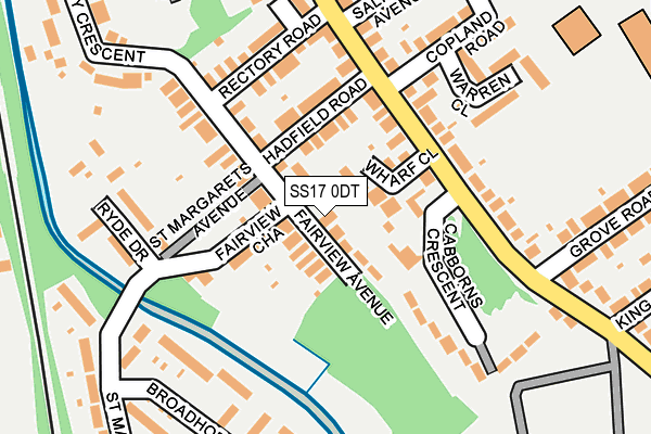 SS17 0DT map - OS OpenMap – Local (Ordnance Survey) SS17 0DT map - OS OpenMap – Local (Ordnance Survey)