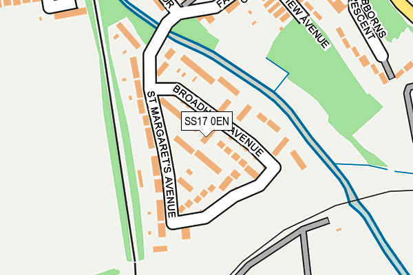 SS17 0EN map - OS OpenMap – Local (Ordnance Survey) SS17 0EN map - OS OpenMap – Local (Ordnance Survey)