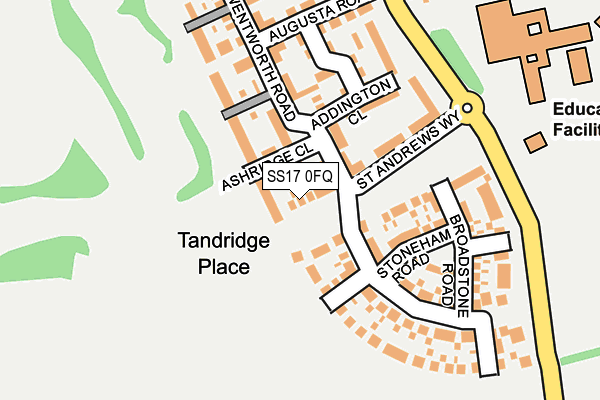 SS17 0FQ map - OS OpenMap – Local (Ordnance Survey) SS17 0FQ map - OS OpenMap – Local (Ordnance Survey)