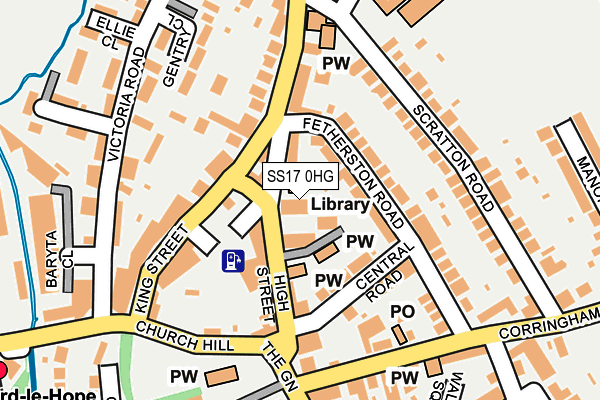 SS17 0HG map - OS OpenMap – Local (Ordnance Survey) SS17 0HG map - OS OpenMap – Local (Ordnance Survey)