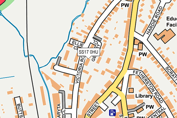 SS17 0HU map - OS OpenMap – Local (Ordnance Survey) SS17 0HU map - OS OpenMap – Local (Ordnance Survey)