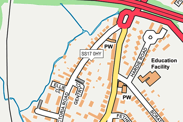 SS17 0HY map - OS OpenMap – Local (Ordnance Survey) SS17 0HY map - OS OpenMap – Local (Ordnance Survey)