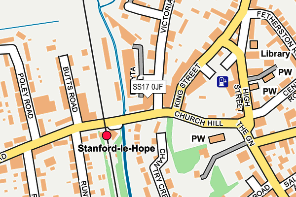 SS17 0JF map - OS OpenMap – Local (Ordnance Survey) SS17 0JF map - OS OpenMap – Local (Ordnance Survey)