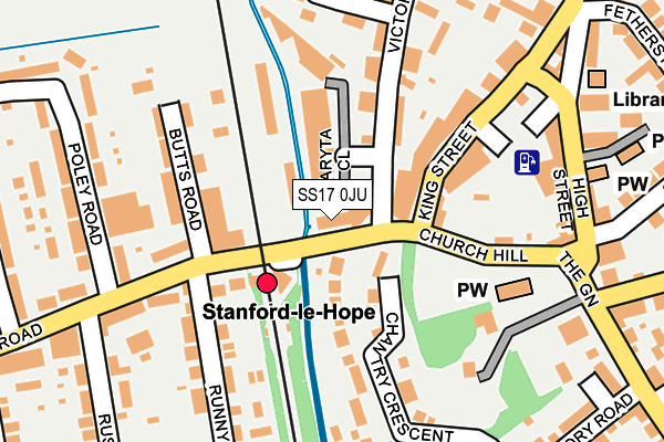 SS17 0JU map - OS OpenMap – Local (Ordnance Survey) SS17 0JU map - OS OpenMap – Local (Ordnance Survey)