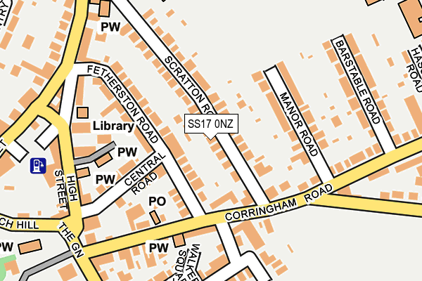 SS17 0NZ map - OS OpenMap – Local (Ordnance Survey) SS17 0NZ map - OS OpenMap – Local (Ordnance Survey)