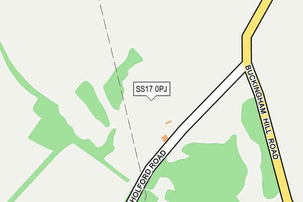 SS17 0PJ map - OS OpenMap – Local (Ordnance Survey) SS17 0PJ map - OS OpenMap – Local (Ordnance Survey)