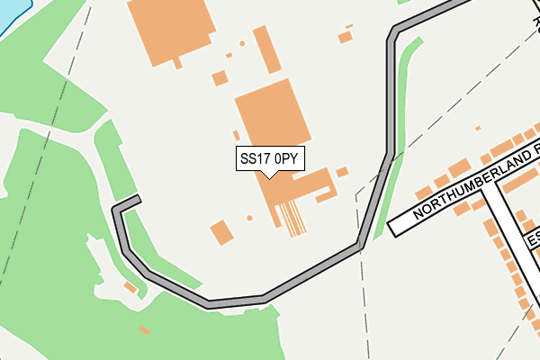 SS17 0PY map - OS OpenMap – Local (Ordnance Survey) SS17 0PY map - OS OpenMap – Local (Ordnance Survey)