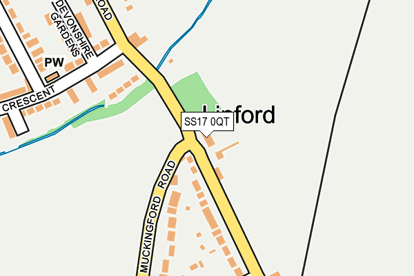 SS17 0QT map - OS OpenMap – Local (Ordnance Survey) SS17 0QT map - OS OpenMap – Local (Ordnance Survey)