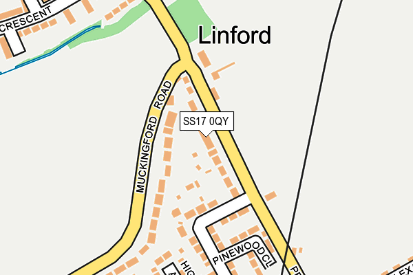 SS17 0QY map - OS OpenMap – Local (Ordnance Survey) SS17 0QY map - OS OpenMap – Local (Ordnance Survey)