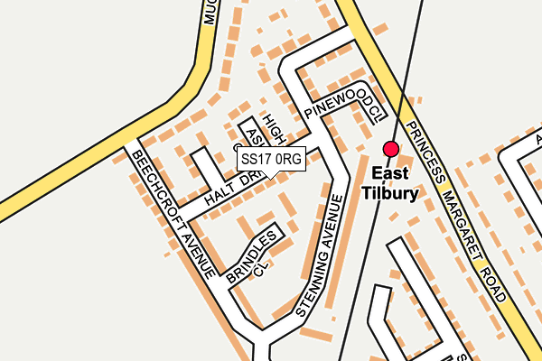 SS17 0RG map - OS OpenMap – Local (Ordnance Survey) SS17 0RG map - OS OpenMap – Local (Ordnance Survey)