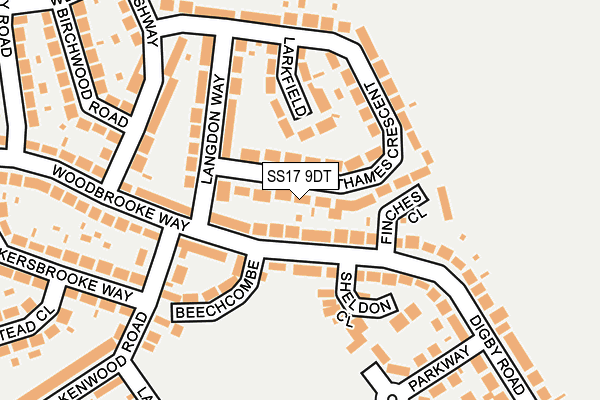 SS17 9DT map - OS OpenMap – Local (Ordnance Survey) SS17 9DT map - OS OpenMap – Local (Ordnance Survey)
