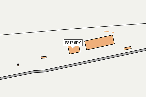 SS17 9DY map - OS OpenMap – Local (Ordnance Survey) SS17 9DY map - OS OpenMap – Local (Ordnance Survey)