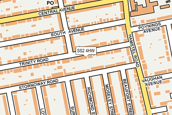 SS2 4HW map - OS OpenMap – Local (Ordnance Survey) SS2 4HW map - OS OpenMap – Local (Ordnance Survey)