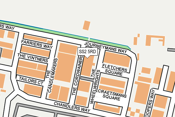 SS2 5RD map - OS OpenMap – Local (Ordnance Survey) SS2 5RD map - OS OpenMap – Local (Ordnance Survey)