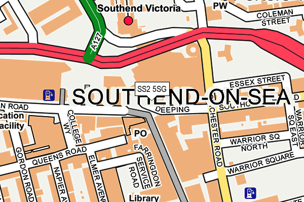 SS2 5SG map - OS OpenMap – Local (Ordnance Survey) SS2 5SG map - OS OpenMap – Local (Ordnance Survey)