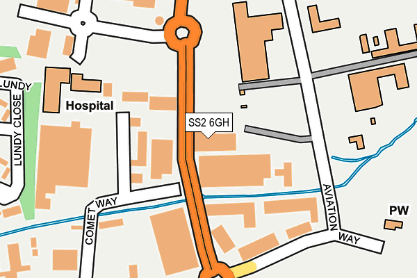 SS2 6GH map - OS OpenMap – Local (Ordnance Survey) SS2 6GH map - OS OpenMap – Local (Ordnance Survey)