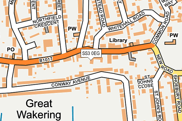 SS3 0EG map - OS OpenMap – Local (Ordnance Survey) SS3 0EG map - OS OpenMap – Local (Ordnance Survey)