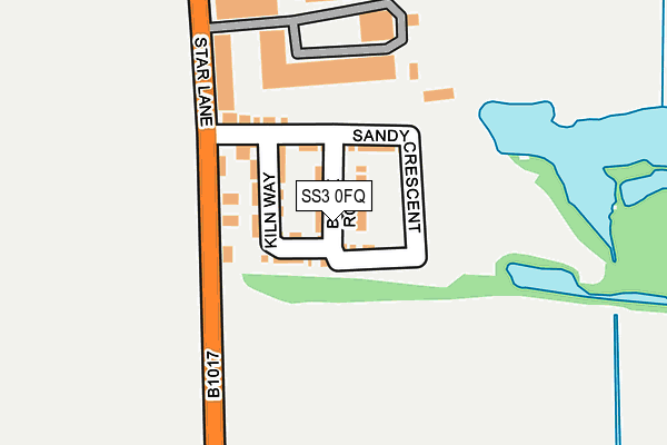 SS3 0FQ map - OS OpenMap – Local (Ordnance Survey) SS3 0FQ map - OS OpenMap – Local (Ordnance Survey)