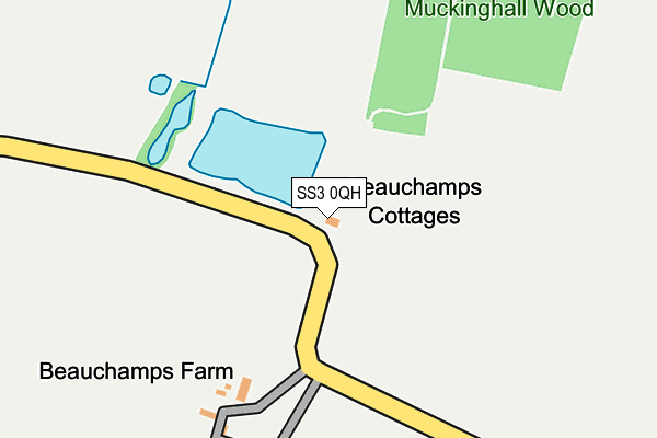 SS3 0QH map - OS OpenMap – Local (Ordnance Survey) SS3 0QH map - OS OpenMap – Local (Ordnance Survey)