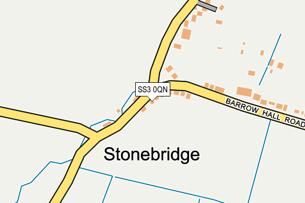 SS3 0QN map - OS OpenMap – Local (Ordnance Survey) SS3 0QN map - OS OpenMap – Local (Ordnance Survey)