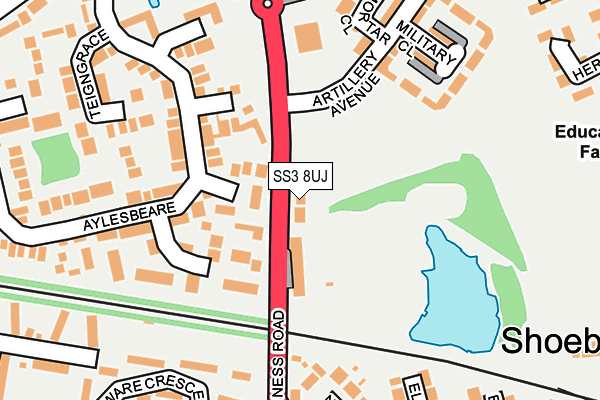SS3 8UJ map - OS OpenMap – Local (Ordnance Survey) SS3 8UJ map - OS OpenMap – Local (Ordnance Survey)
