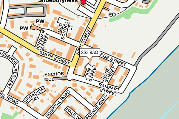 SS3 9AQ map - OS OpenMap – Local (Ordnance Survey) SS3 9AQ map - OS OpenMap – Local (Ordnance Survey)