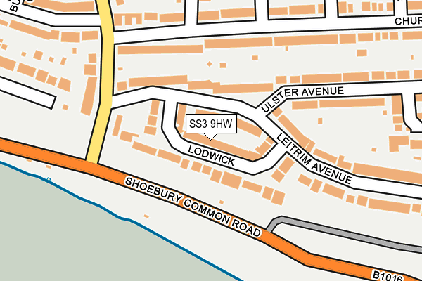 SS3 9HW map - OS OpenMap – Local (Ordnance Survey) SS3 9HW map - OS OpenMap – Local (Ordnance Survey)