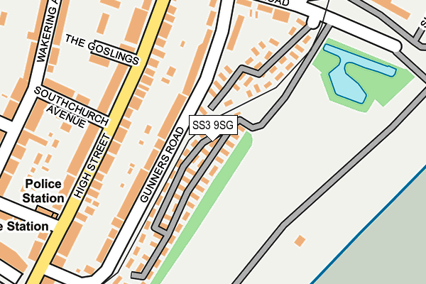 SS3 9SG map - OS OpenMap – Local (Ordnance Survey) SS3 9SG map - OS OpenMap – Local (Ordnance Survey)