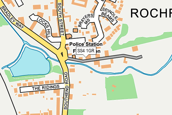 SS4 1GR map - OS OpenMap – Local (Ordnance Survey) SS4 1GR map - OS OpenMap – Local (Ordnance Survey)