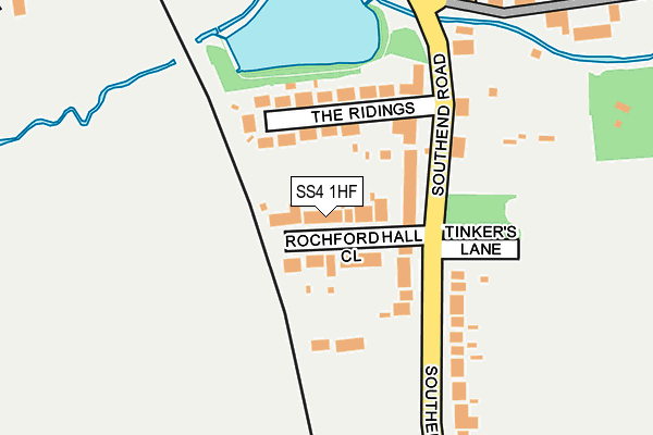 SS4 1HF map - OS OpenMap – Local (Ordnance Survey) SS4 1HF map - OS OpenMap – Local (Ordnance Survey)