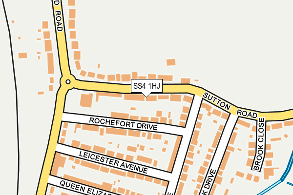 SS4 1HJ map - OS OpenMap – Local (Ordnance Survey) SS4 1HJ map - OS OpenMap – Local (Ordnance Survey)