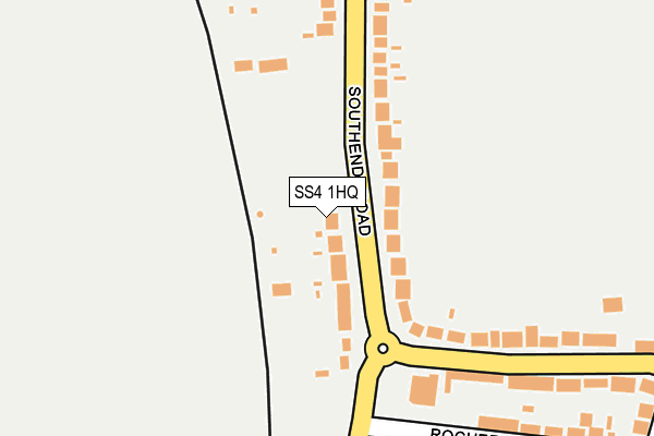 SS4 1HQ map - OS OpenMap – Local (Ordnance Survey) SS4 1HQ map - OS OpenMap – Local (Ordnance Survey)
