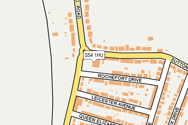 SS4 1HU map - OS OpenMap – Local (Ordnance Survey) SS4 1HU map - OS OpenMap – Local (Ordnance Survey)